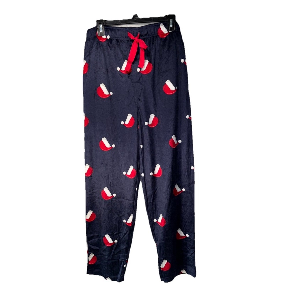 Varsity Sleepwear Pajama Pants‎ Men's Large Fleece Christmas Santa